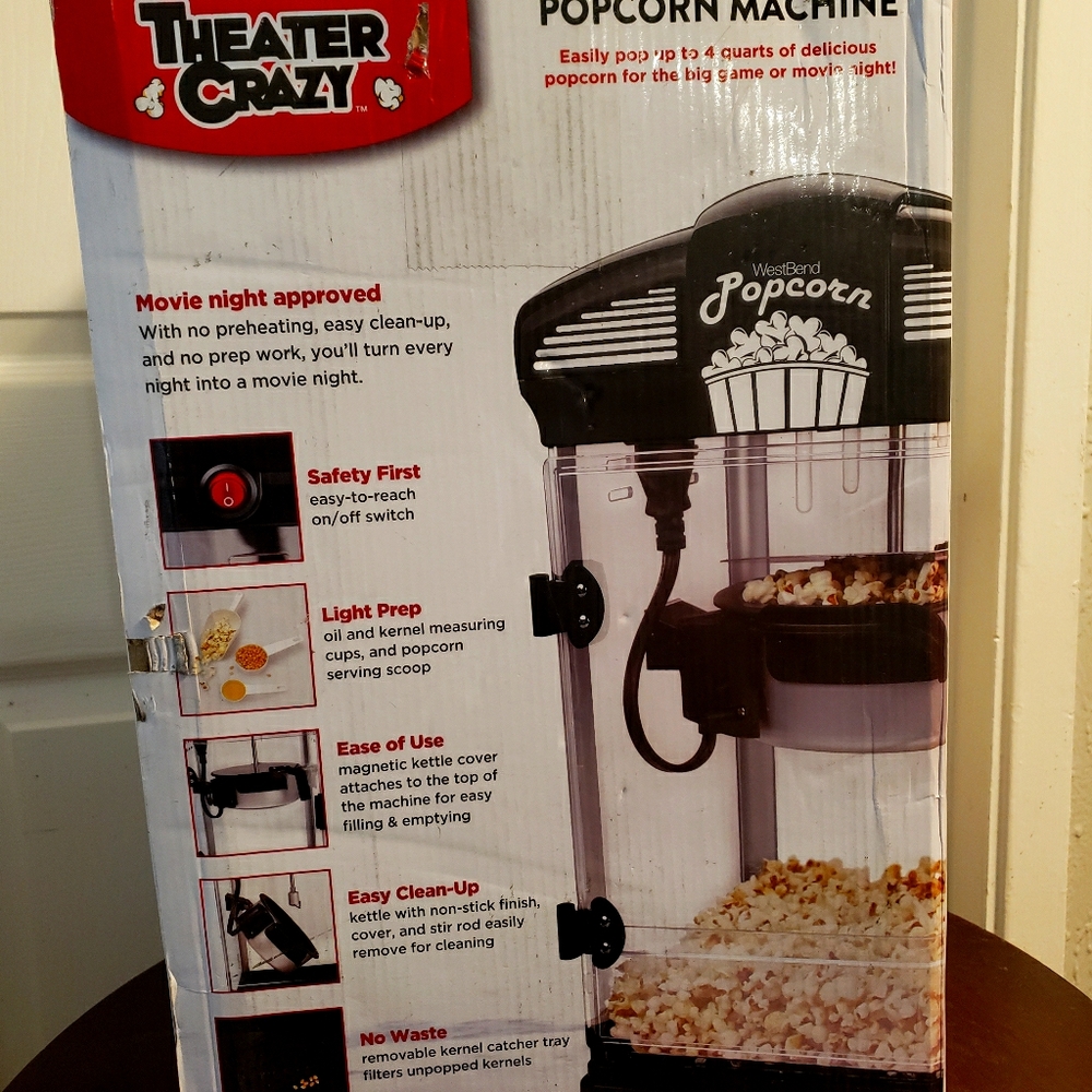 Theater style popper machine/ popcorn machine